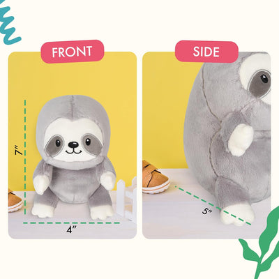 Lilly's Love Posture Pal - Posture Improvement for Men, Women & Kids - Ideal for The Office, School, Desk & Travel - Plush Stuffed Animal, Sloth