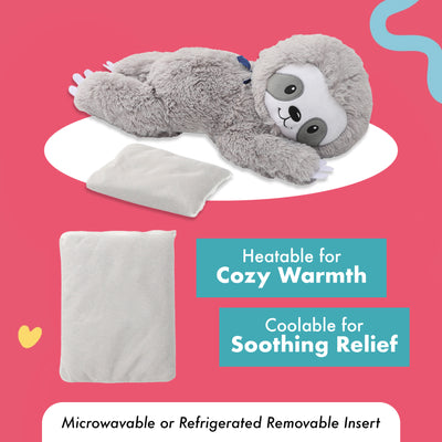 Lilly's Love Heatable & Coolable Lavender Scented Stuffed Animal - Microwavable Heatable Pad for Kids & Adults - Machine Washable Plushie w/Removable Inner - Calming Stuffed Animal for Anxiety