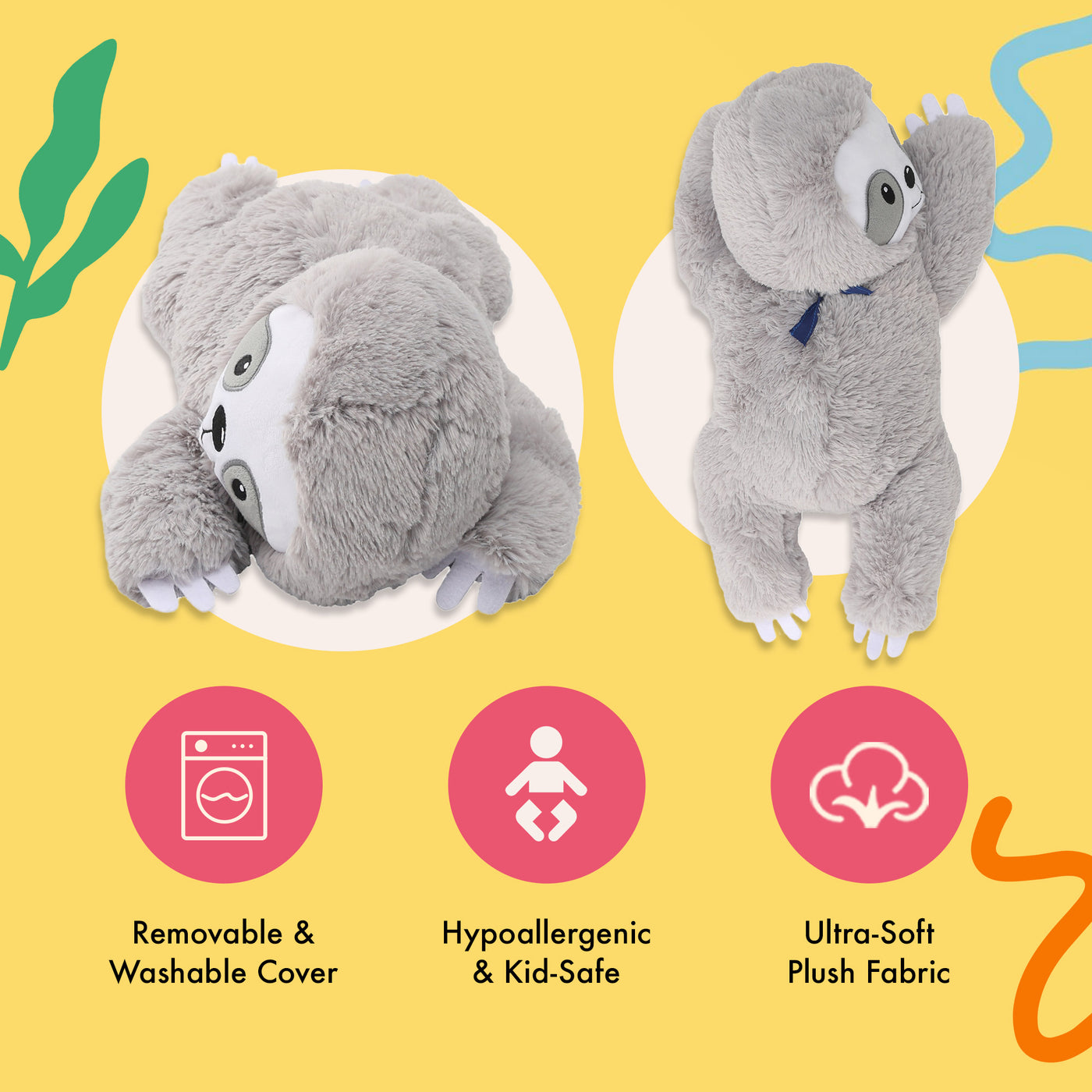Lilly's Love Heatable & Coolable Lavender Scented Stuffed Animal - Microwavable Heatable Pad for Kids & Adults - Machine Washable Plushie w/Removable Inner - Calming Stuffed Animal for Anxiety