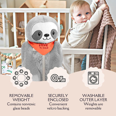 Stevie The Sloth Large Weighted Stuffed Animal